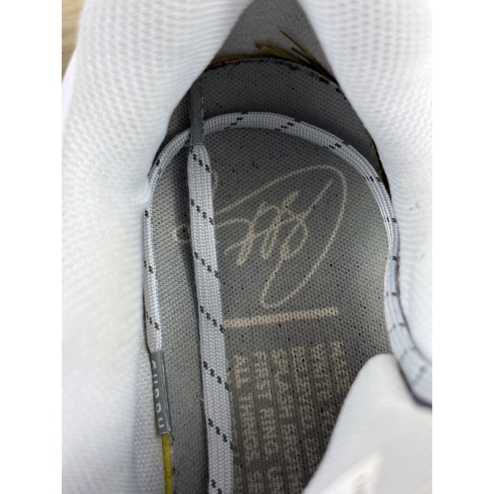 Under Armour Curry Flow 9 Team Shoes Men's 15 White Gray Basketball Flawed - Picture 9 of 11